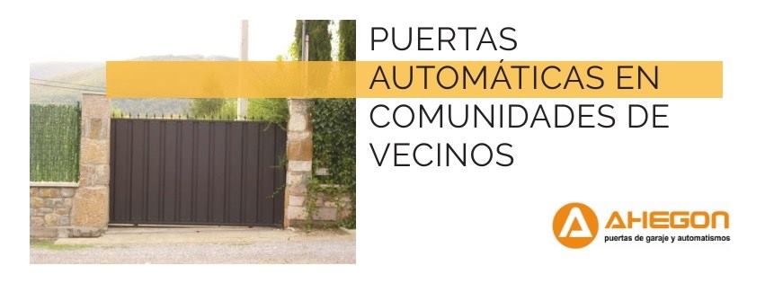puertas automaticas comunidades de vecinos